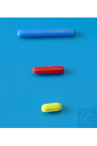 Barreau aimanté en PTFE, micro, jaune, longueur x diamètre, 2 x 2 mm Barreau aimanté en PTFE,...